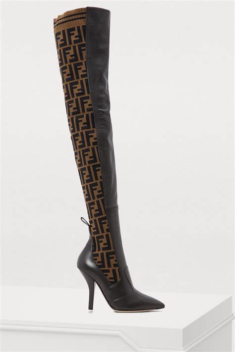 fendi boots buy online|thigh high fendi boots.